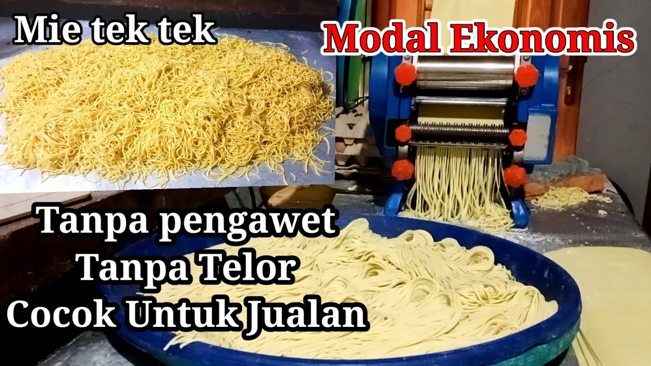 Cara Membuat Mie Mentah,Tanpa Telor‼️Mie Tek-Tek Sibolga