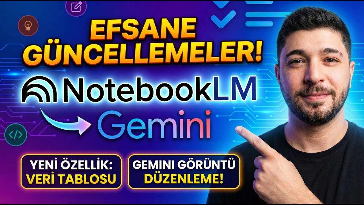 NotebookLM ve Gemini BİRLEŞTİ! & Efsanevi Yeni Özellikler Geldi