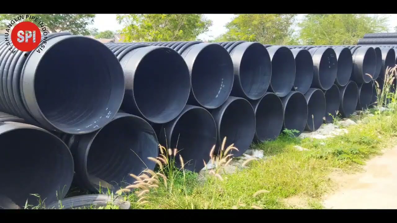 HDPE CORRUGATED, SPIRAL, SOLID, SPOOL PIPE, SPIRAL CULVERT