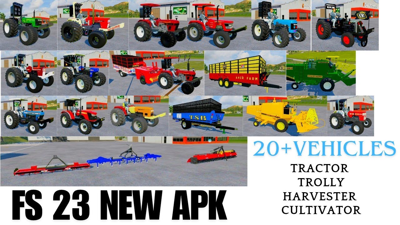 Fs 23 indian tractor modified apk || fs 23 apk || farming simulator 23 indian tractor modified apk
