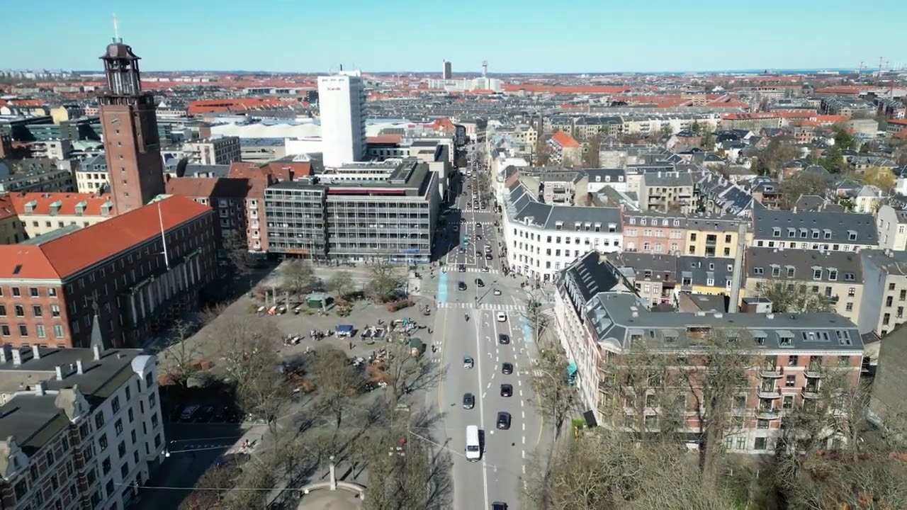COPENHAGEN 4K | Denmark by Drone - Daytime in Spring