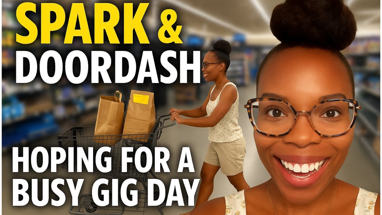 Spark Shopping + DoorDash Grind! 🛒 Can I Hit $100 Today? (Gig Work Vlog)