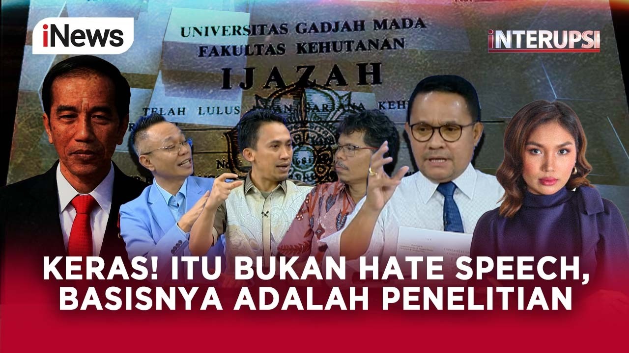 Ketua BRN sebut Roy cs Lakukan Hate Speech, Pengacara Roy: Basisnya Penelitian! | Interupsi 12/2