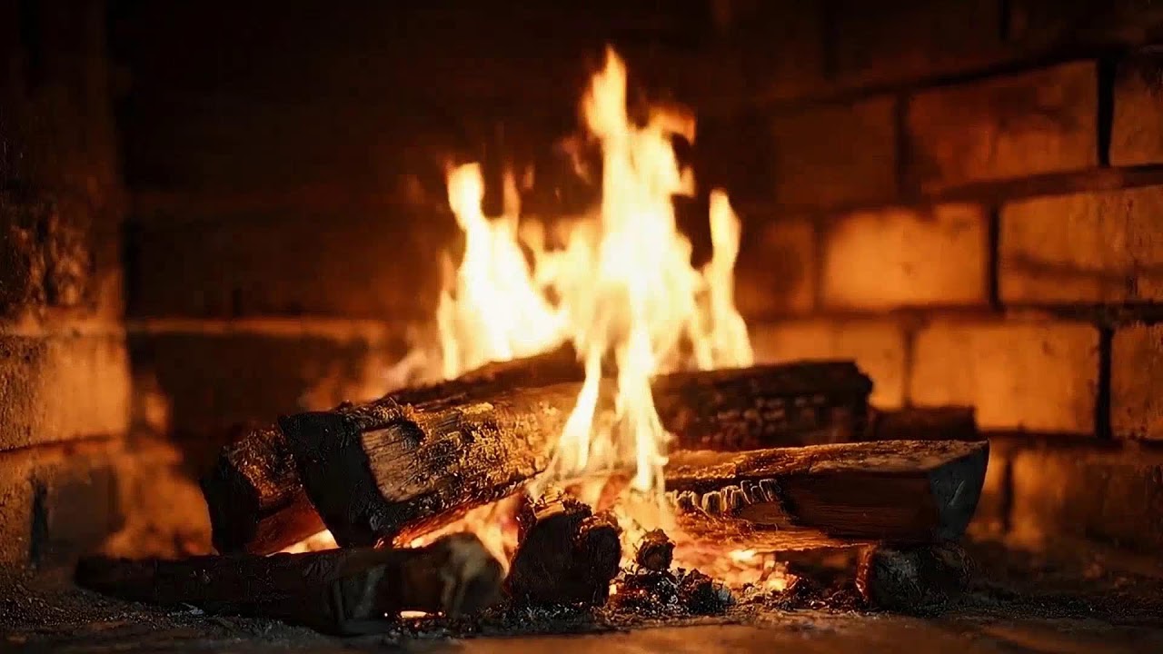 🔥 Fireplace Ambience for Deep Sleep, Stress Relief & Cozy Night Calm