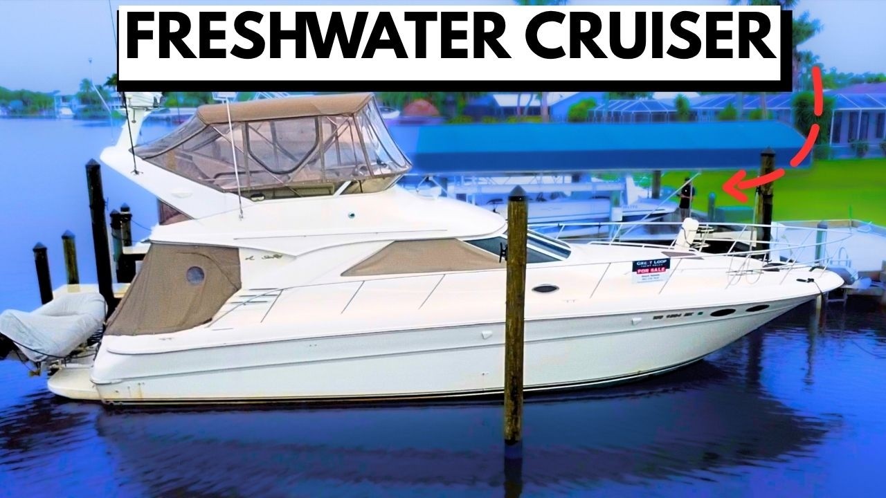 Only Buy Freshwater Boats! Only $134K | 1996 Sea Ray 400 Sedan Bridge | Harbor Yacht Tours