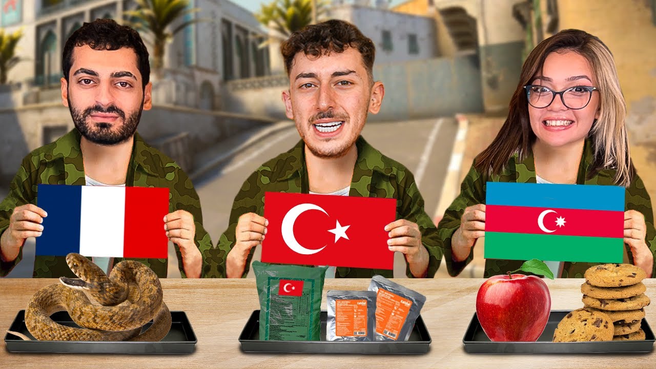 YABANCI ÜLKELERİN ASKER YEMEKLERİNİ DENEDİK ! @ozdincferide #toşko