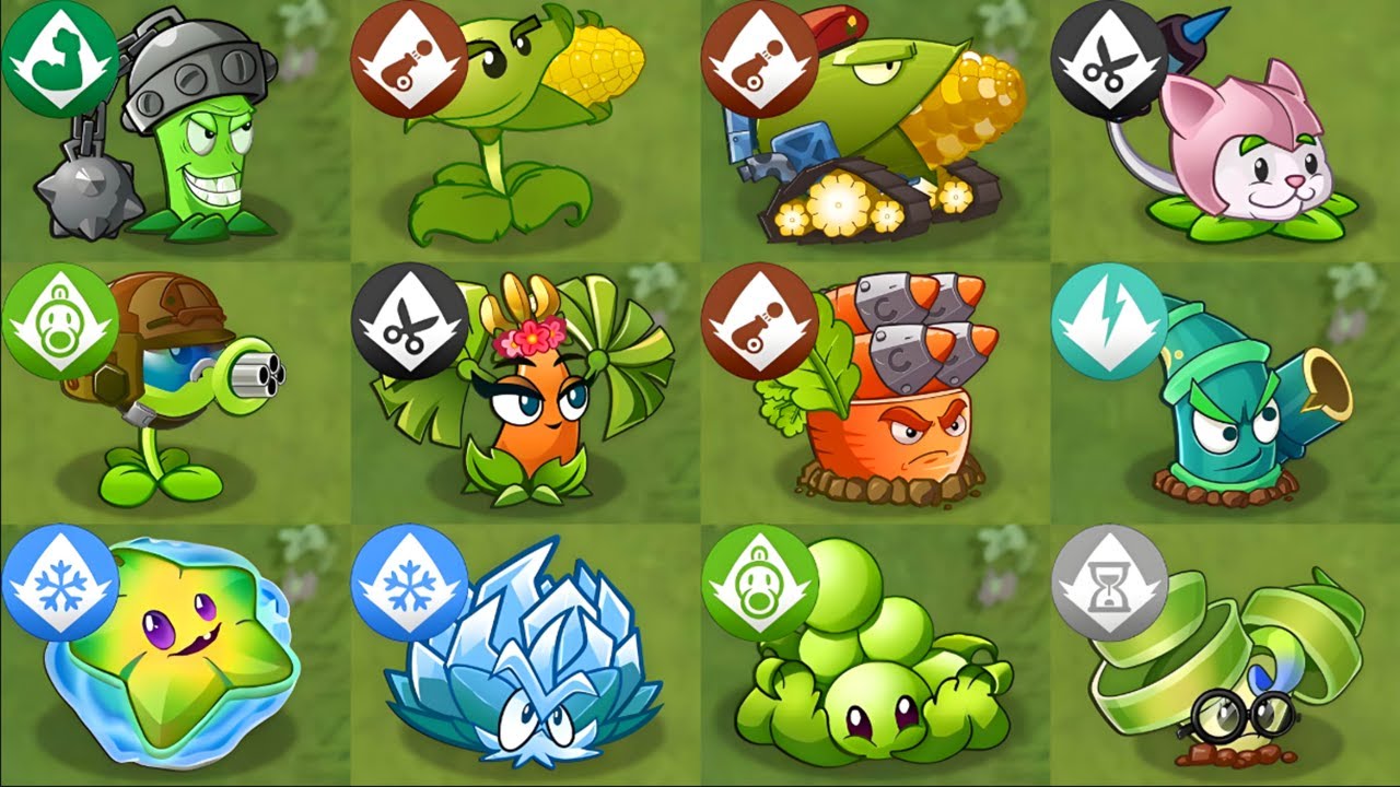 Plants vs. Zombies 2 Chinese Mod: Every Random Premium Plants Power-Up! vs PvZ 2 All Final Bosses