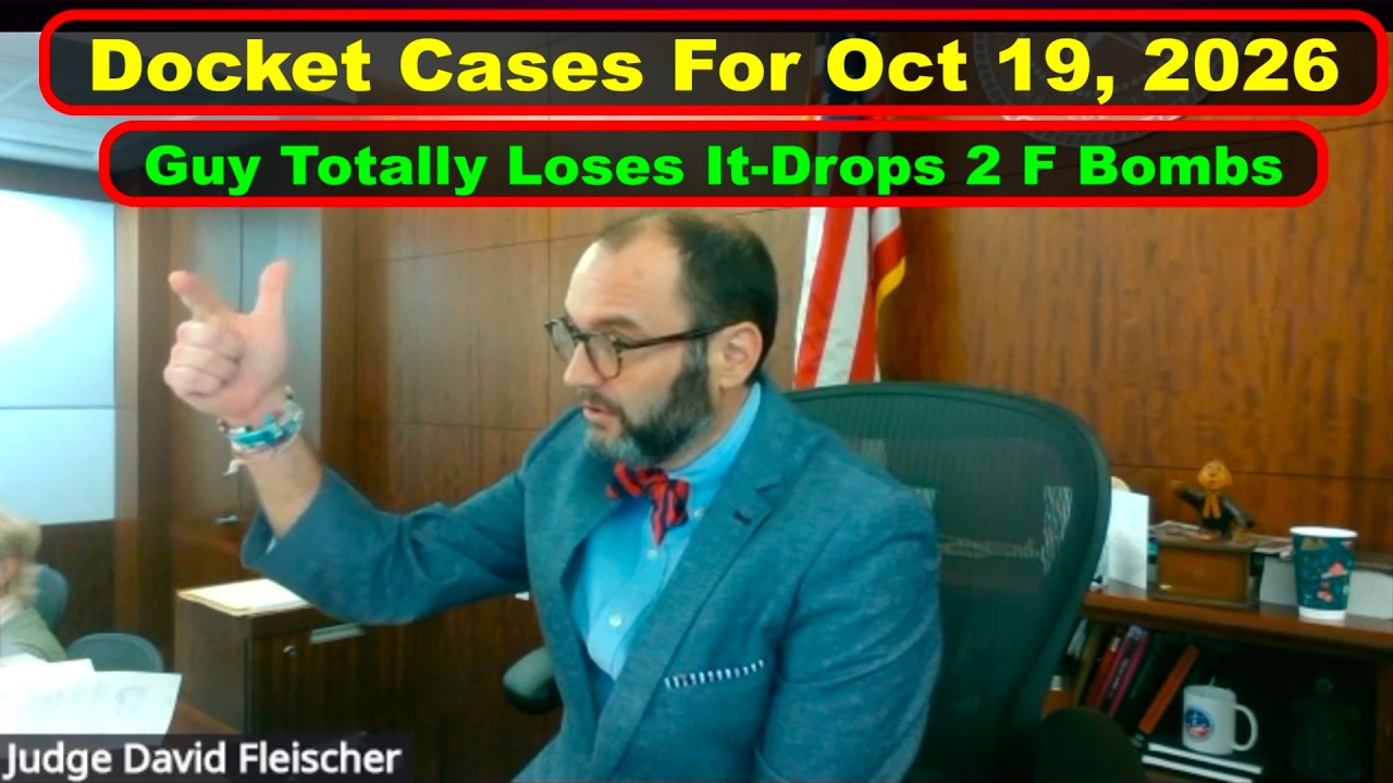 Judge Fleischer's Criminal Court Docket October 19th, 2026 - Vikky's Court Watch