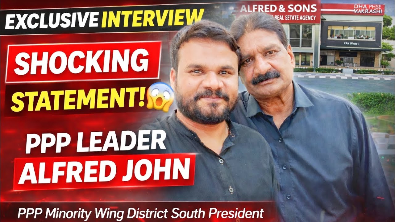 Exclusive Interview With PPP Leader Alfred John | Big Statement About Karachi