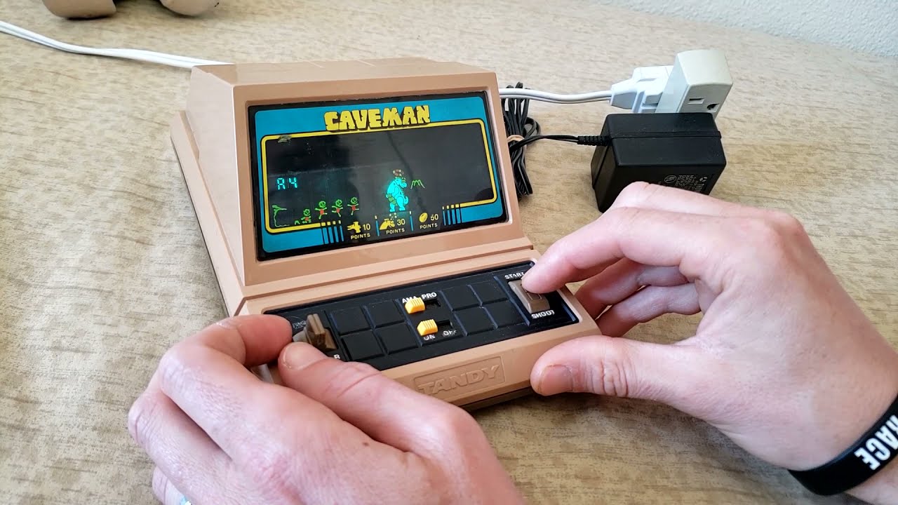 Caveman (1983) by Tandy (Retro Tabletop Arcade Video Games)
