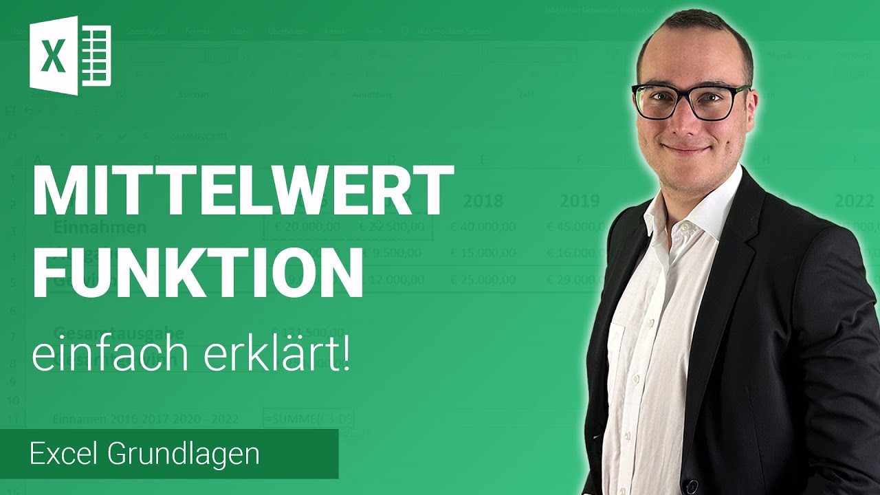 MITTELWERT-Funktion einfach erkl&auml;rt | Lerne Microsoft Excel ✅