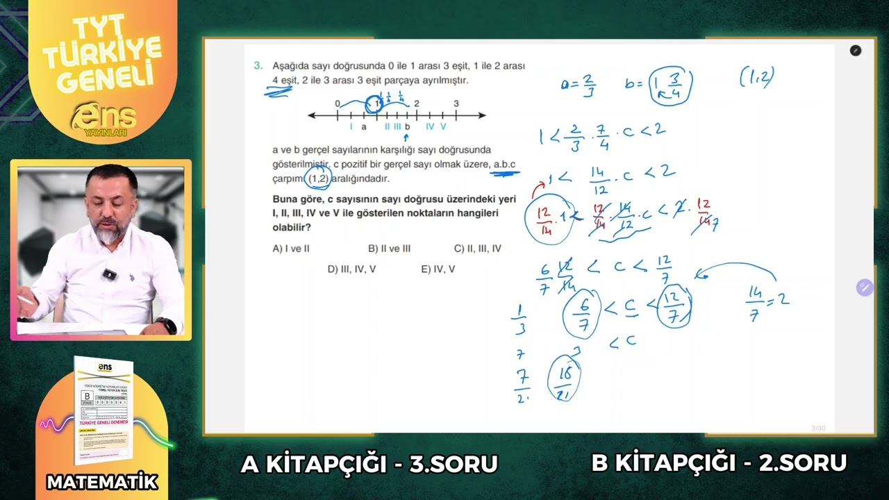 📐 ENS TÜRKİYE GENELİ DENEME SINAVI -MATEMATİK- VİDEO ÇÖZÜMLERİ 📐