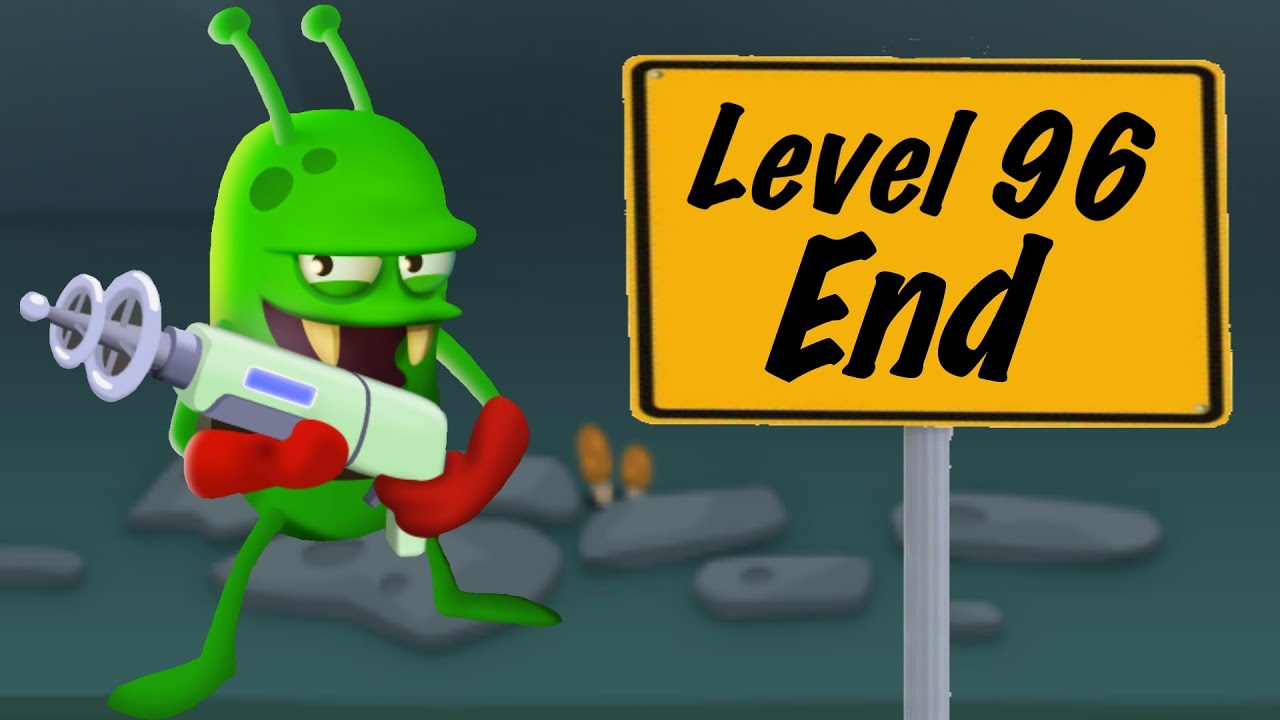 The last level of the game Zombie Catchers | Level 96