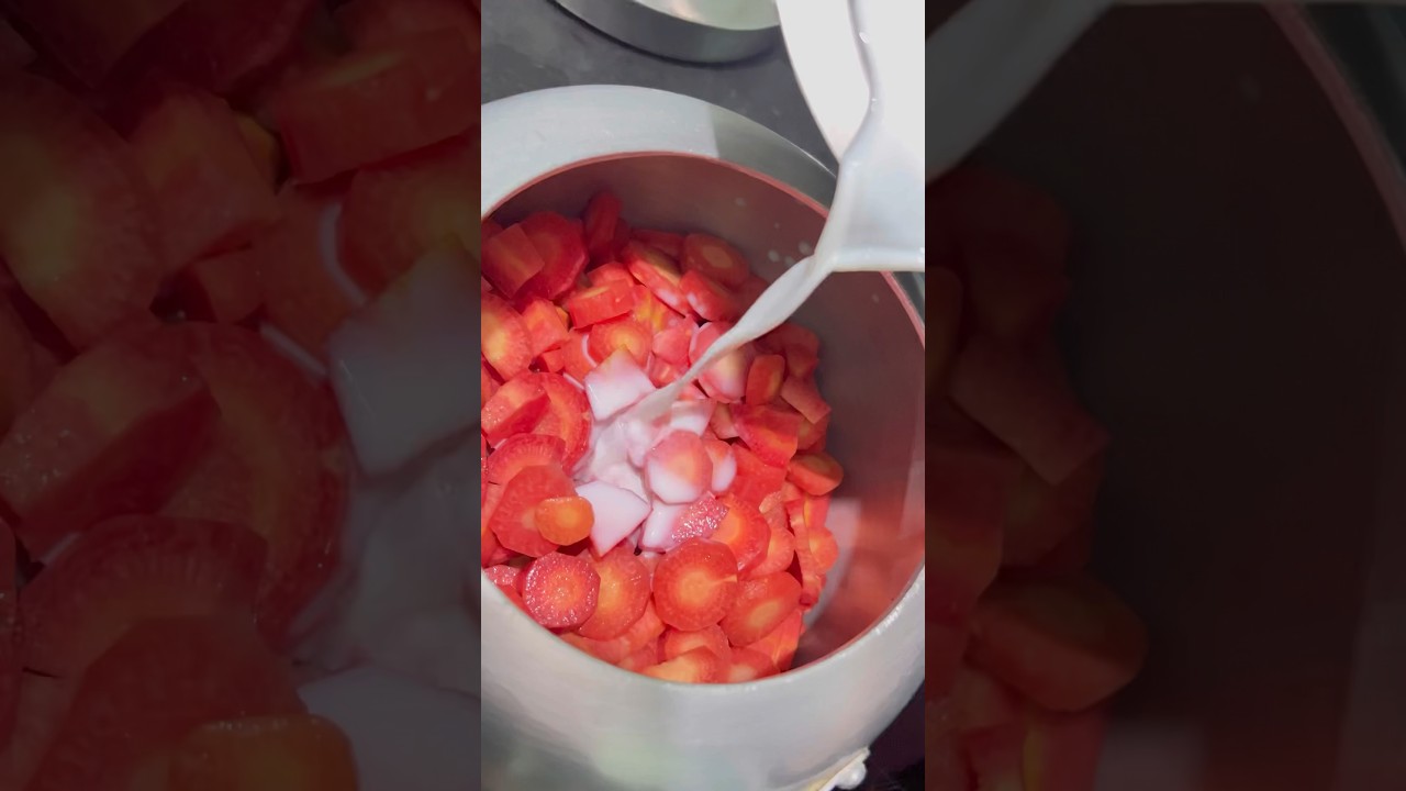 गाजर का हलवा कुकर में / mouth melting carrot halwa in pressure cooker #recipe #india #sweet #carrot