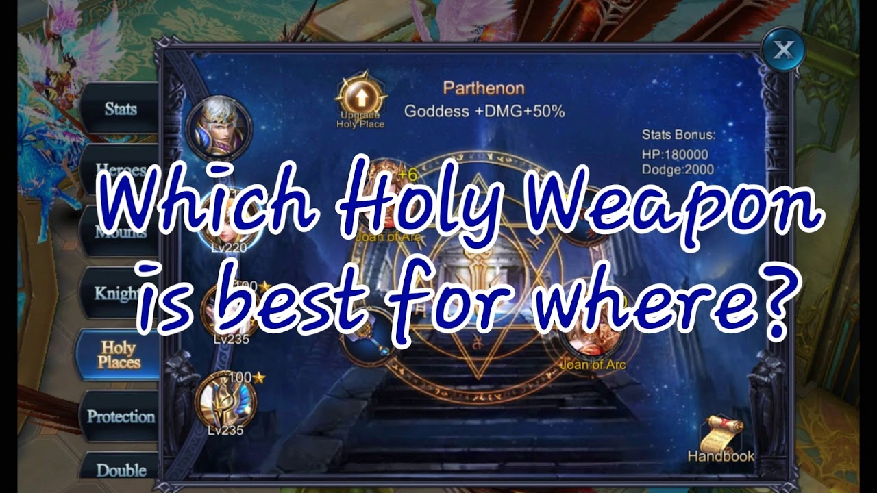 GPC Holy Weapons Explained, Goddess Primal Chaos