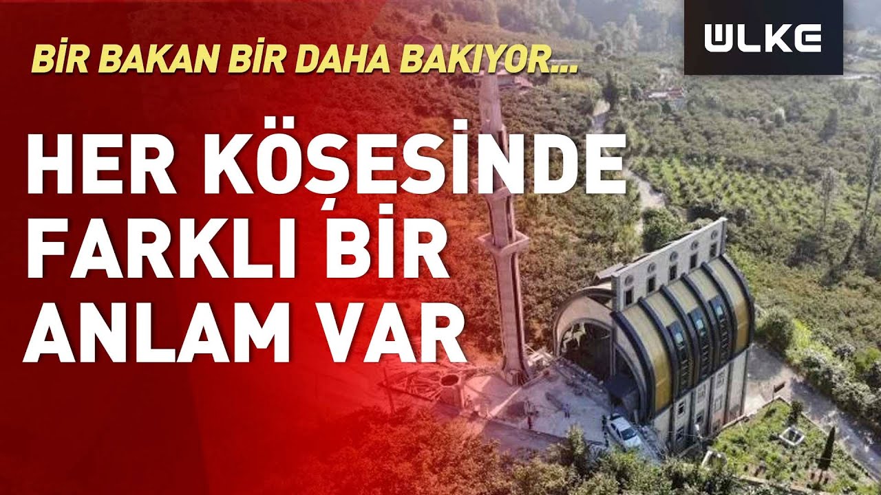 Trabzon'daki Hazreti Ebubekir Camii Mimarisi ve Farklı Özellikleriyle Dikkat Çekiyor