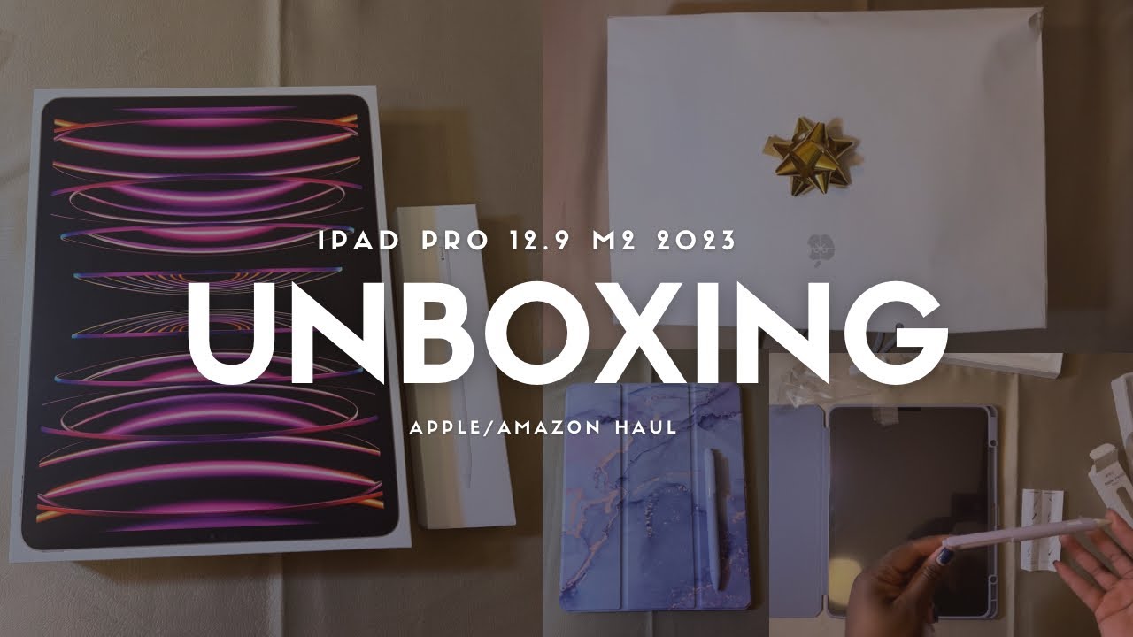 iPad Pro 12.9 M2 Unboxing w/ Accessories