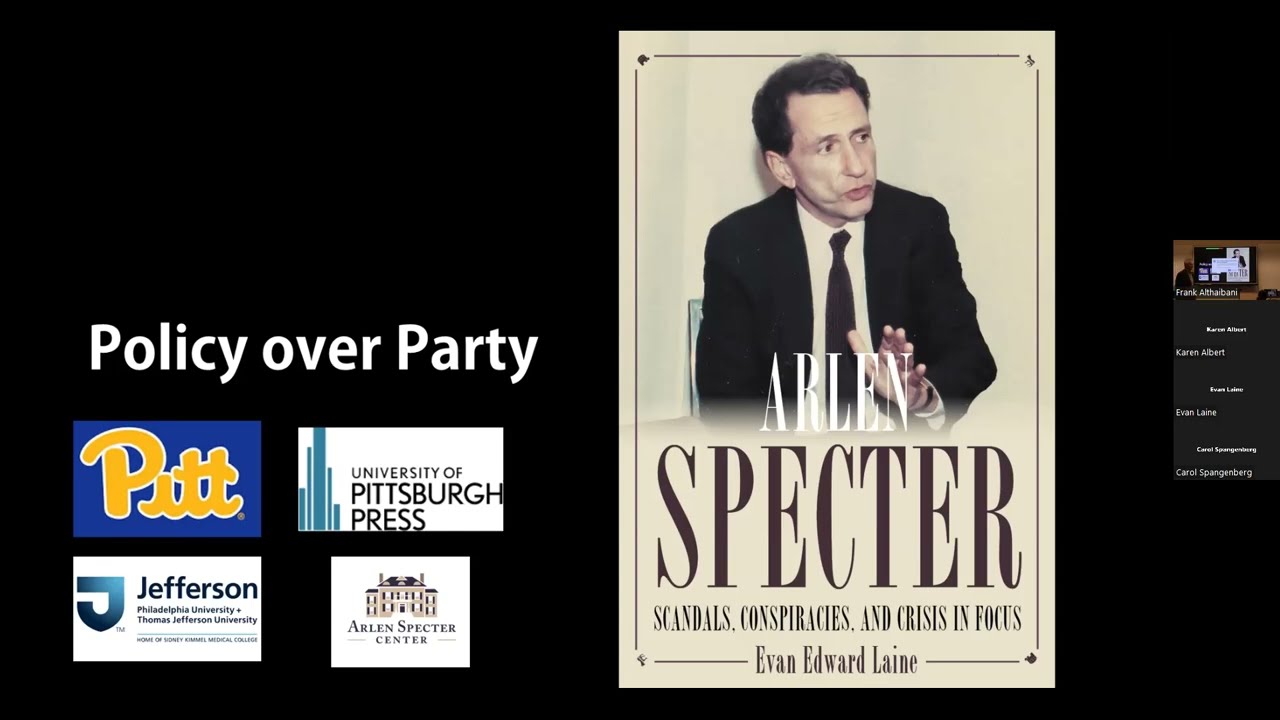 Author Evan Laine on his book  Arlen Specter, Scandal, Conspiracies, and  Crisis in Focus