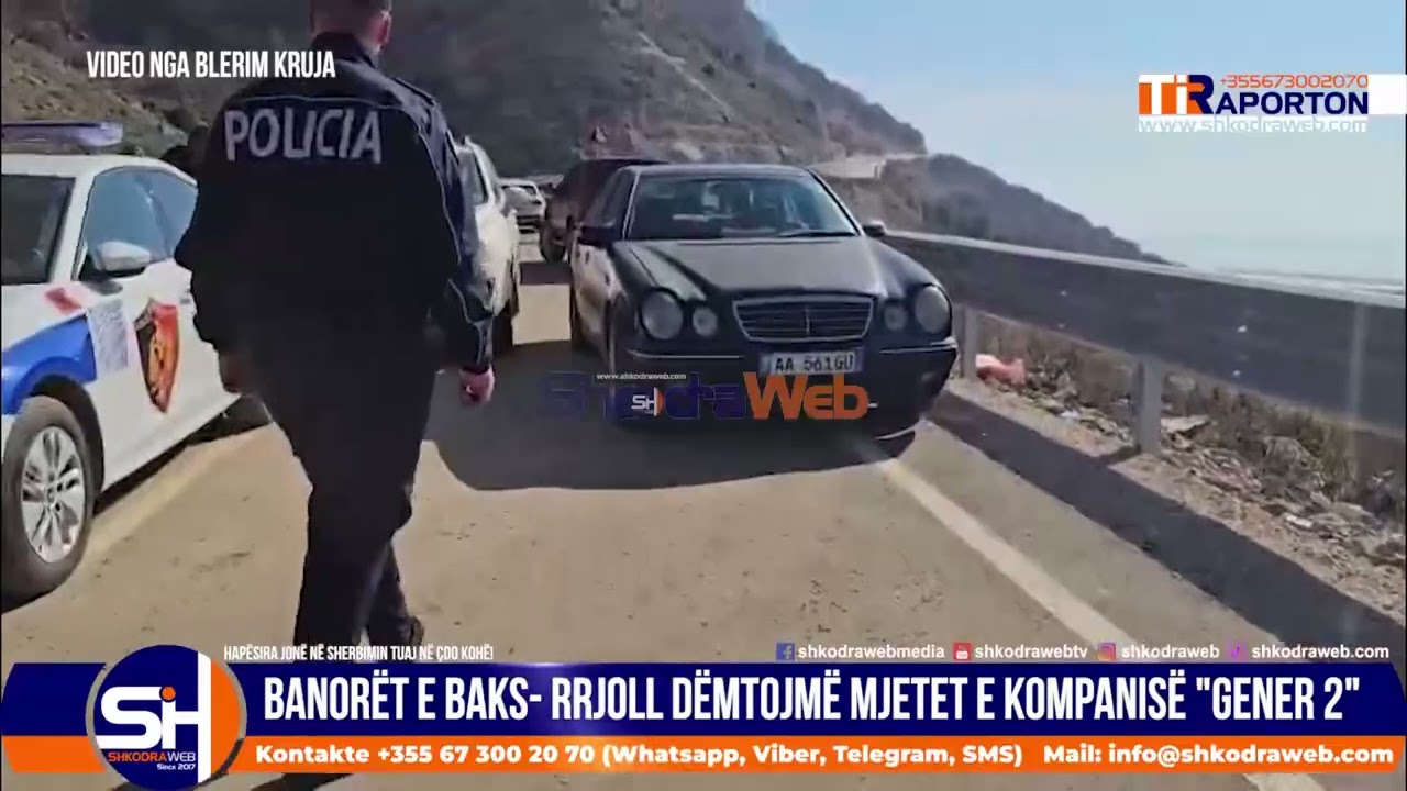 ShkodraWeb | Protestuesit në Baks- Rrjoll dëmtojnë mjetet e kompanisë 