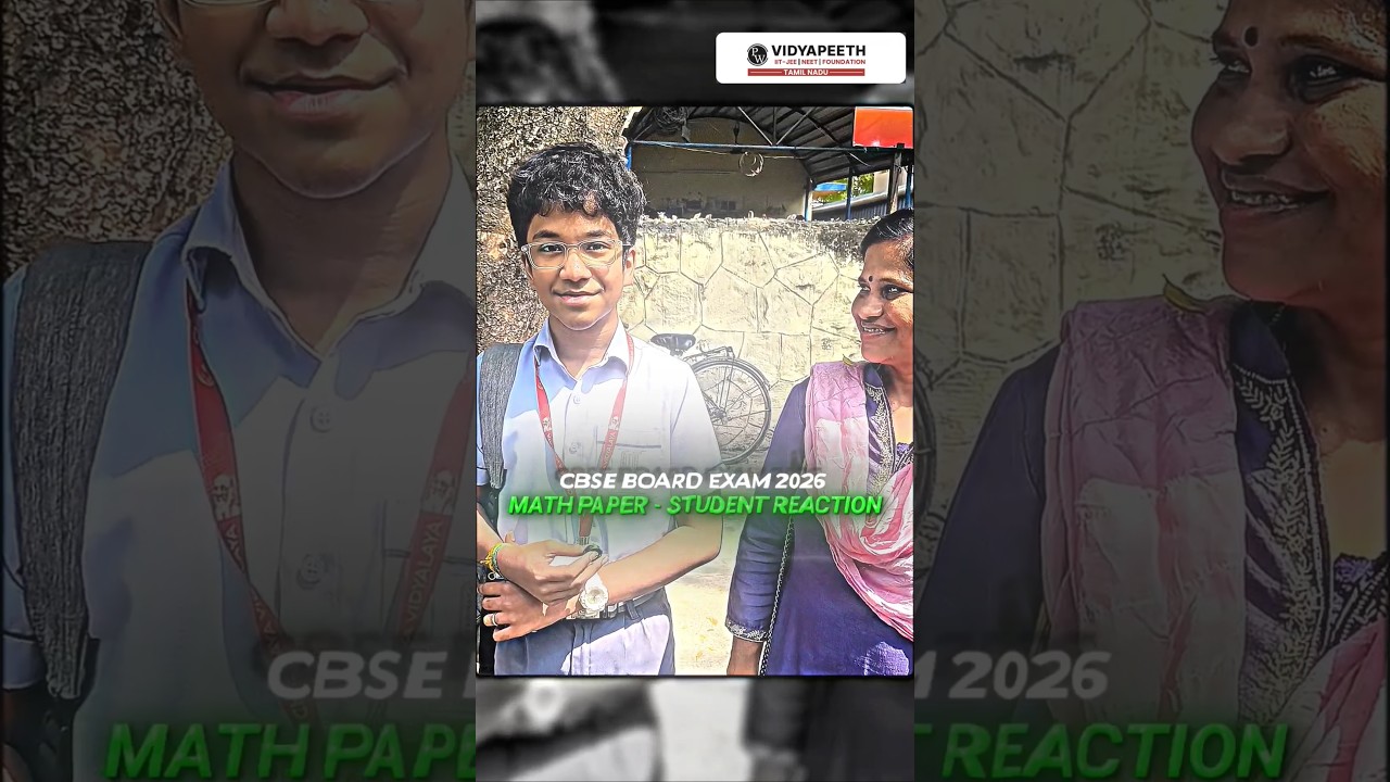 CBSE BOARD EXAM MATHS PAPER STUDENT REACTION #jee2026 #neet #boardexam2026 #cbse
