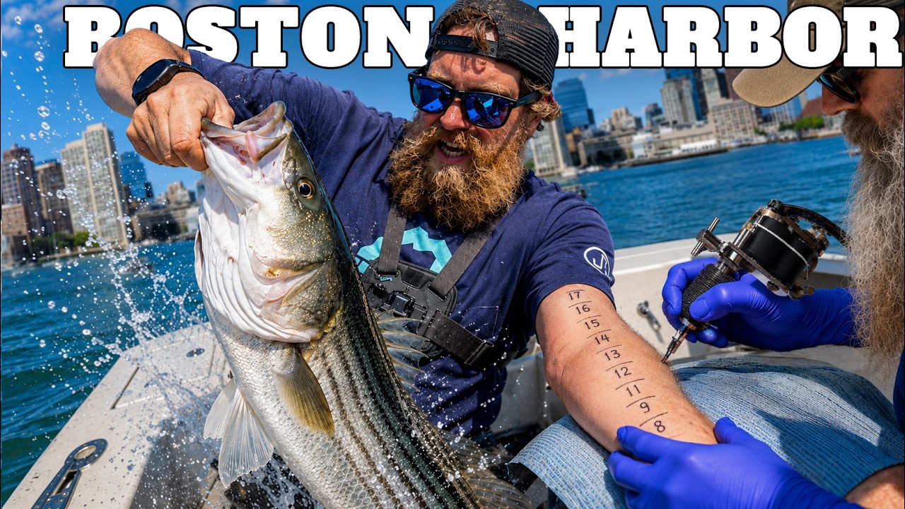 Tattoos and Striper in Boston Harbor - Chasing the Striper Episode 6