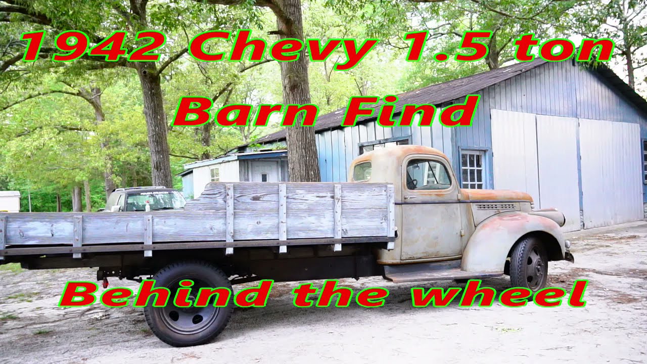 Barn find 1942 Chevy truck 1.5 ton 84k miles Inside of cab running & driving subscribe to Help