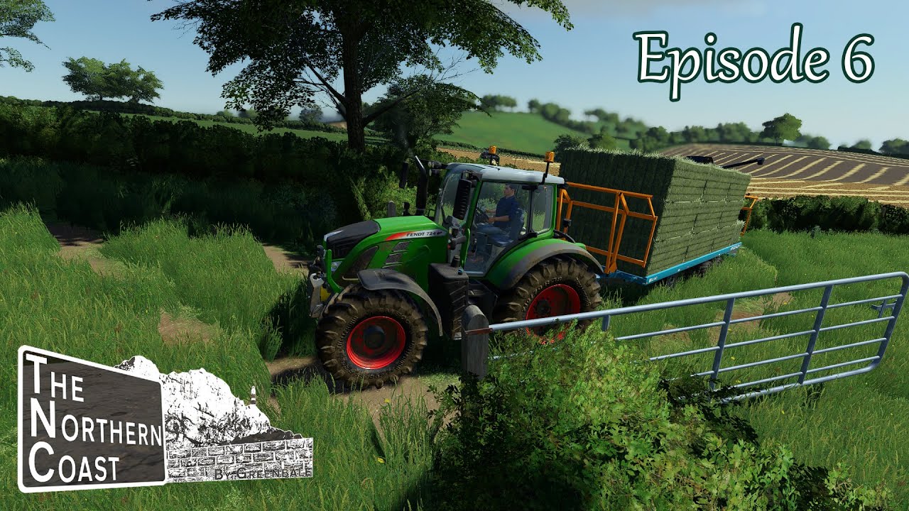 Hauling Bales - The Northern Coast - Episode 6 - Farming Simulator 19