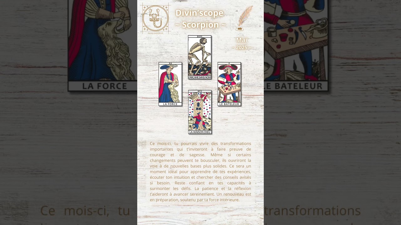 ✨ Guidance Mensuelle - Divin'scope - Mai 2025 ✨