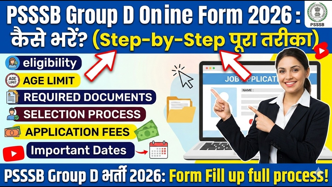 PSSSB Group D Recruitment 2026: Full Details & How to Apply!