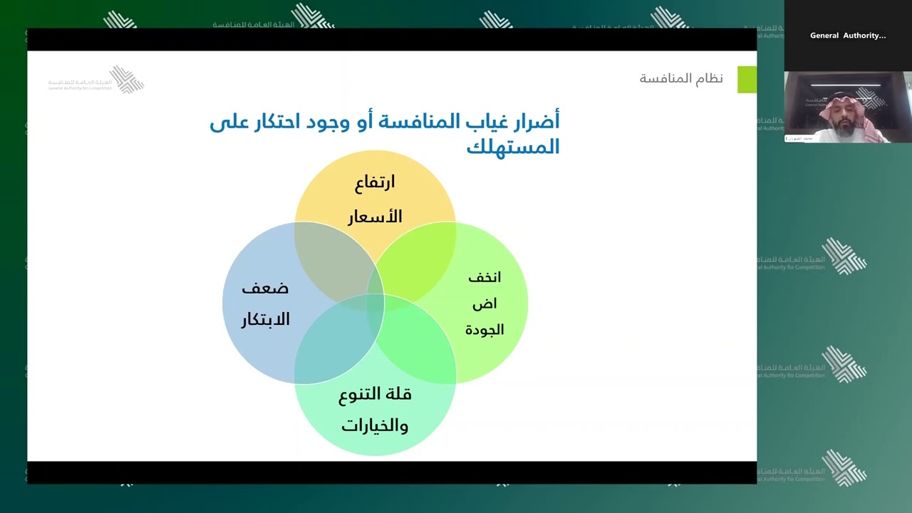 ندوة المنافسة في حياتك اليومية كمستهلك