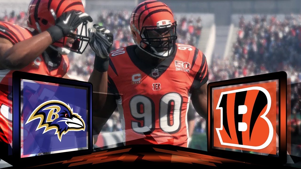 Madden NFL 18 Cincinnati Bengals Franchise- Year 1 Week 1 vs Baltimore Ravens