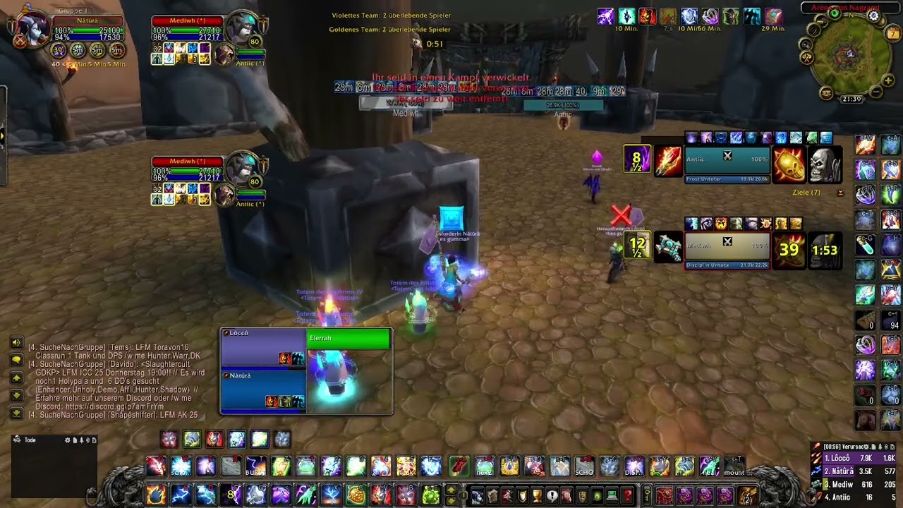 WoW wotlk ele destro 2v2 season 8 n°2