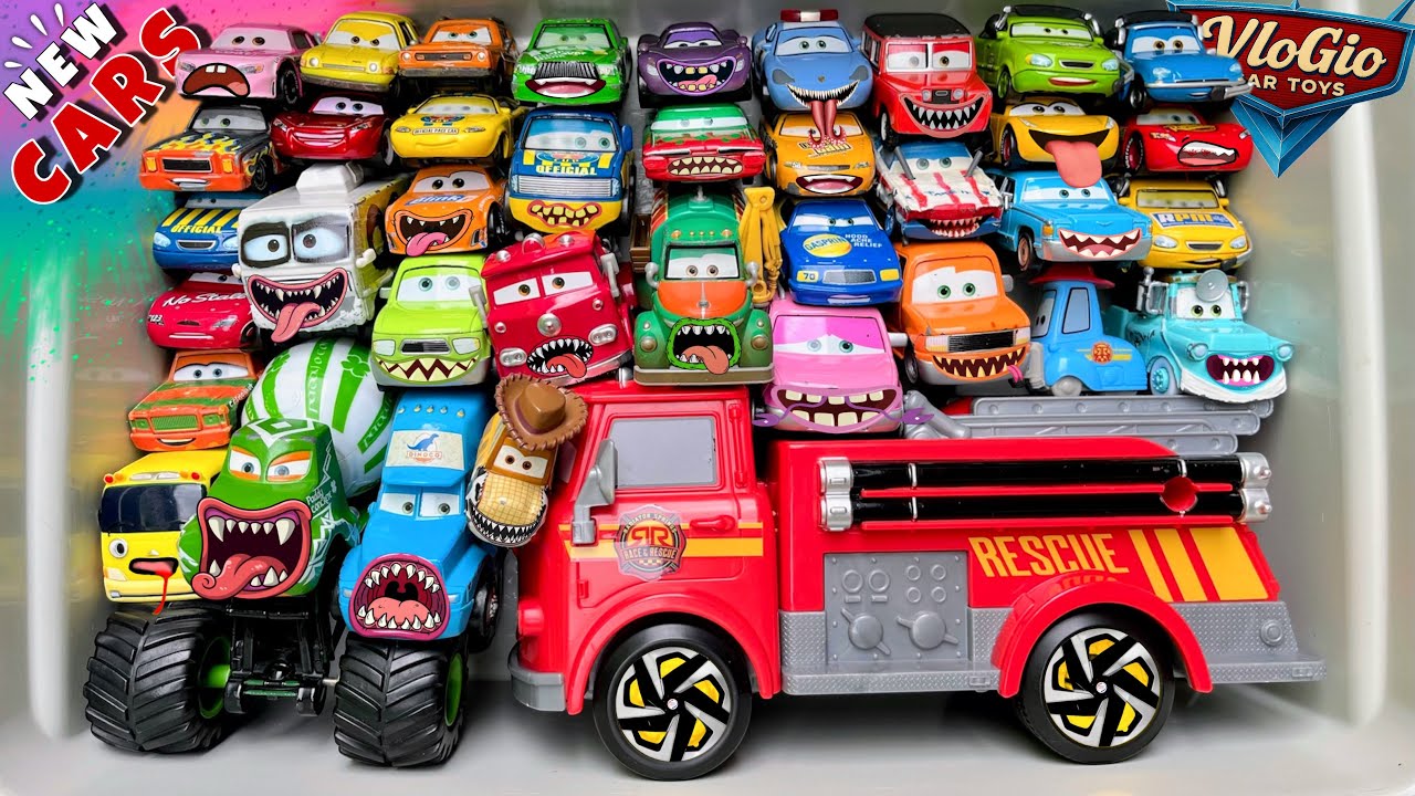 Распаковка и обзор мультфильма Disney Pixar &laquo;Тачки&raquo; | Молния Маккуин, Мэтр, Док Хадсон, Салли Кар...