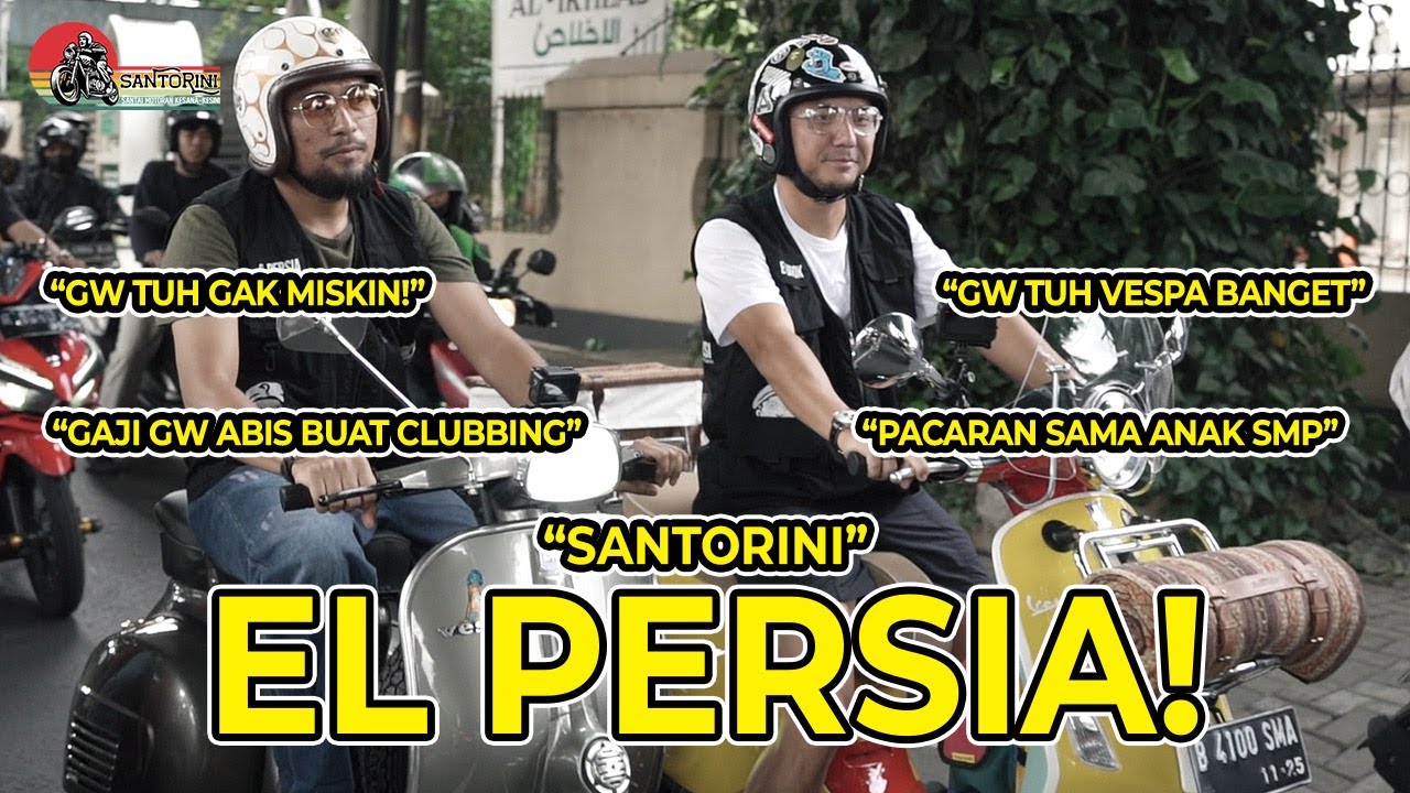 SANTORINI vespa kesayangan @imamdarto yang banyak sejarahnya. Cerita El Persia dibully di PREDIKSI.