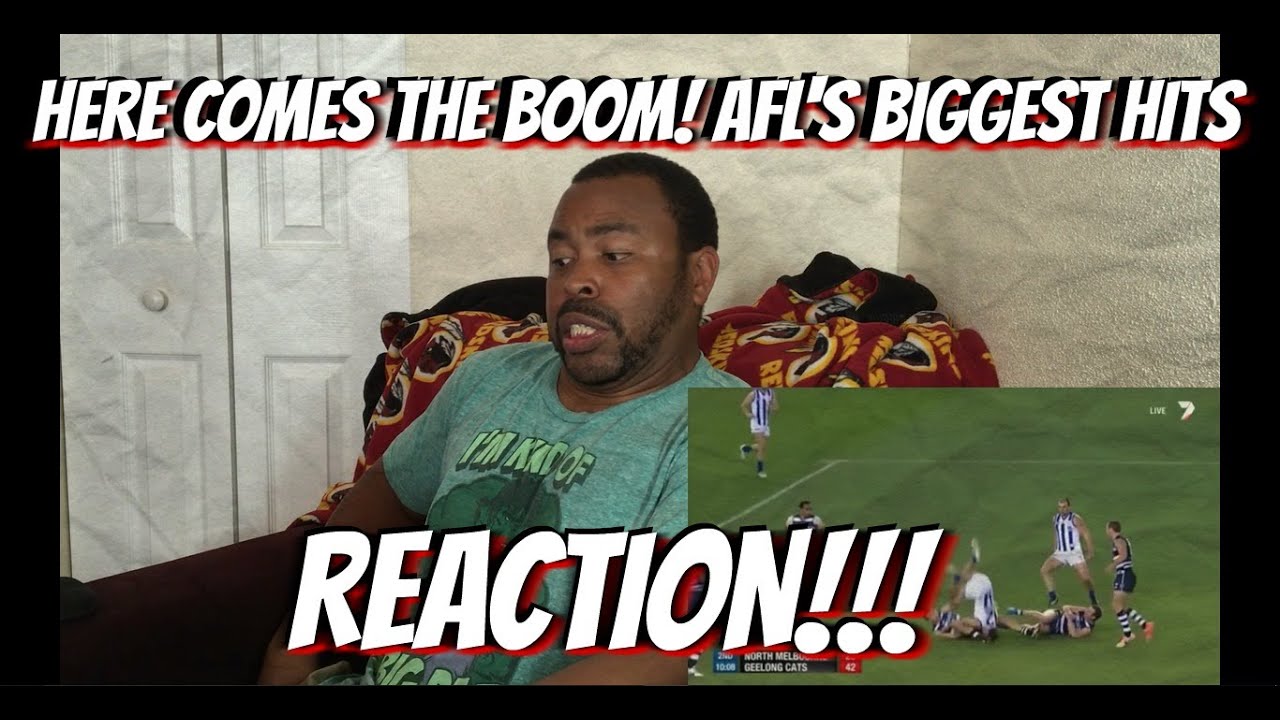 Here comes the Boom! AFL'S BIGGEST HITS REACTION!!!