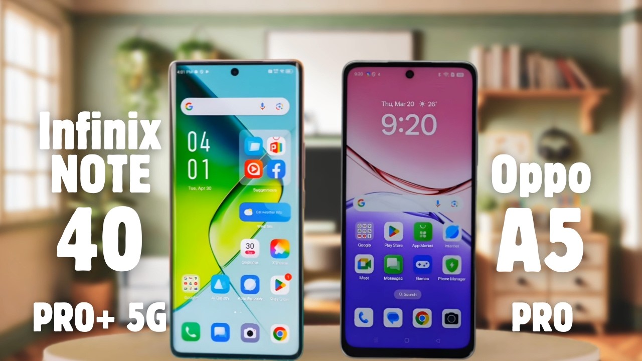 Perbandingan INFINIX NOTE 40 PRO+ 5G dan OPPO A5 PRO! Wajib Tonton Sebelum Beli