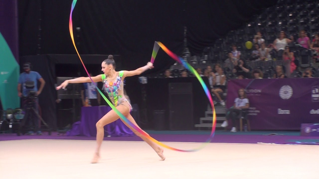 Daria Trubnikova RUS Ribbon AA World Challenge Cup Cluj 24 August 2019