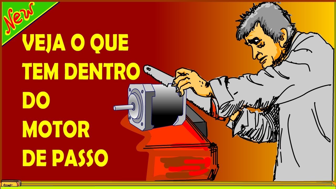 Motor de passo veja todos os detalhes da constru&ccedil;&atilde;o e funcionamento.