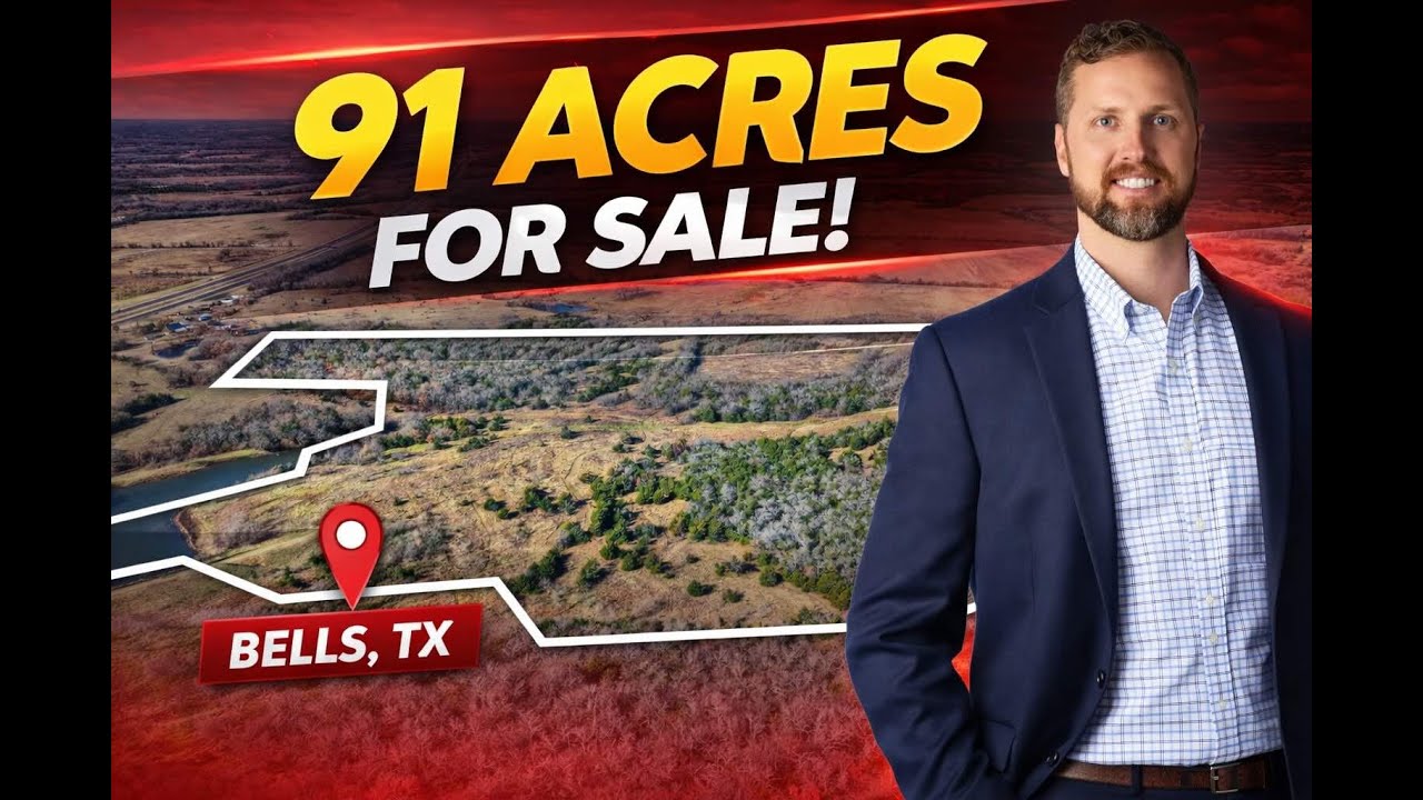 91 Acres for Sale in Bells, TX | North Texas Farm & Ranch Land Tour