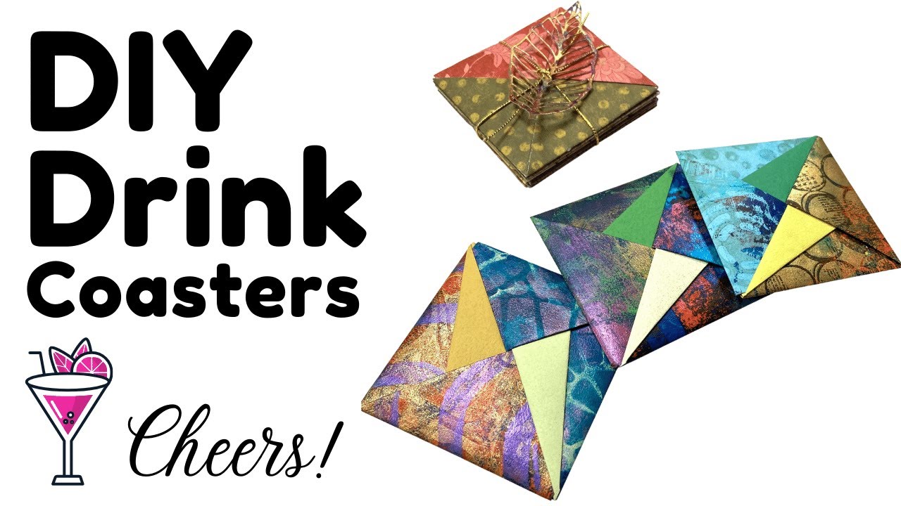 Make The Cutest Paper Coasters You've Ever Seen