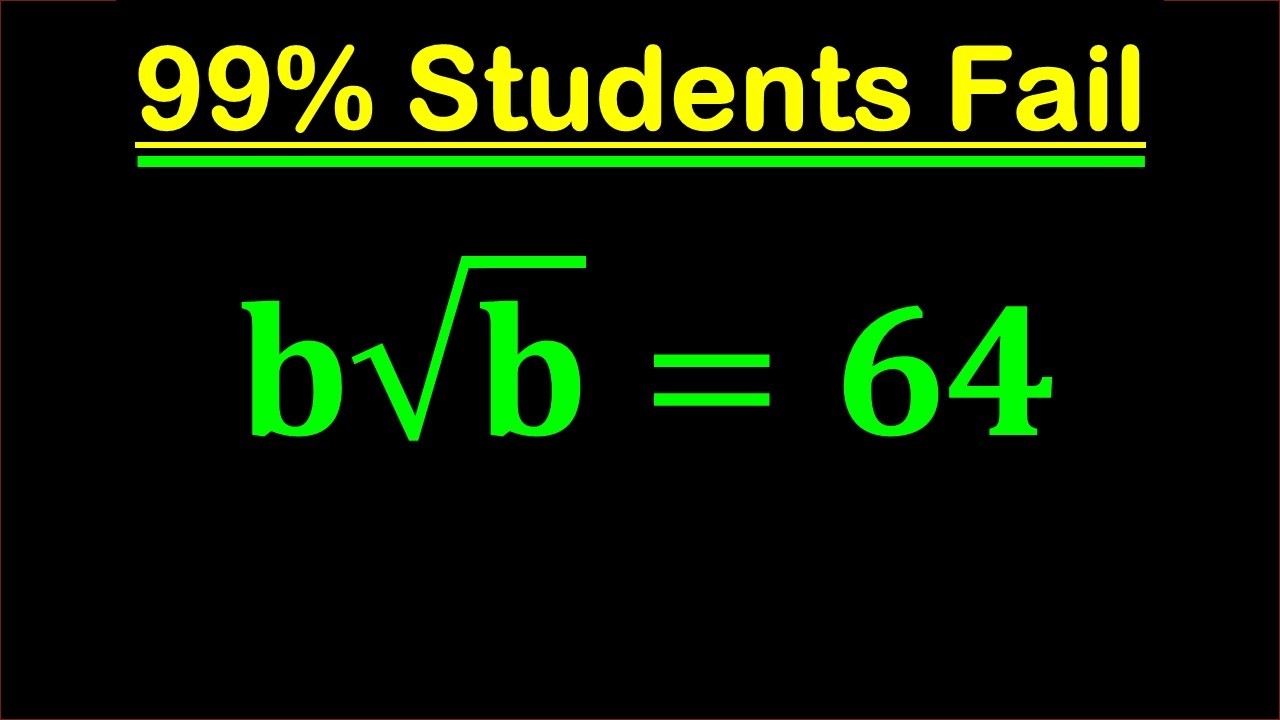 Solving a 'Harvard' University entrance exam | find b?