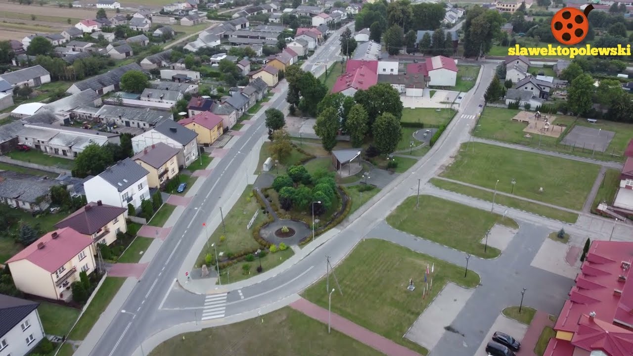 Lubowidz pow. żuromiński 2022. Miasto Lubowidz z lotu ptaka. Lubowidz okiem drona