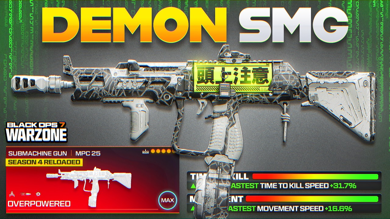 I Found the NEW FASTEST TTK SMG META LOADOUT in Warzone BO7! (Best MPC 25 Class setup)