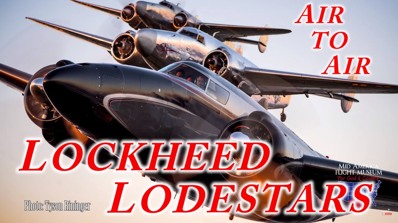 Lockheed Lodestar Formation Photo Flight Mid America Flight Museum