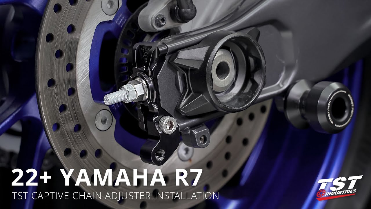 How to Install TST Captive Chain Adjusters on 2022+ Yamaha YZF-R7 / MT-07 / FZ-07 by TST Industries