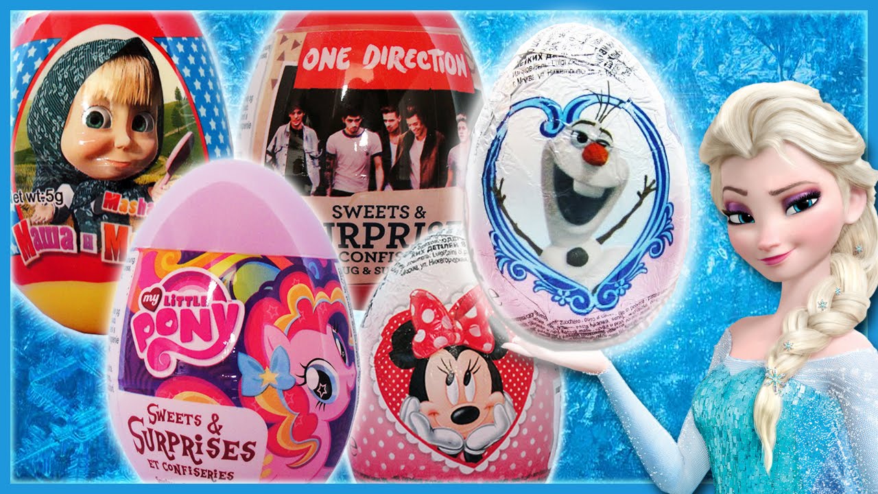 KIAU&Scaron;INIAI SU SIURPRIZU: Ledo &scaron;alis, Ma&scaron;a ir Lokys, One Direction ir kiti | Vaiku Kanalas