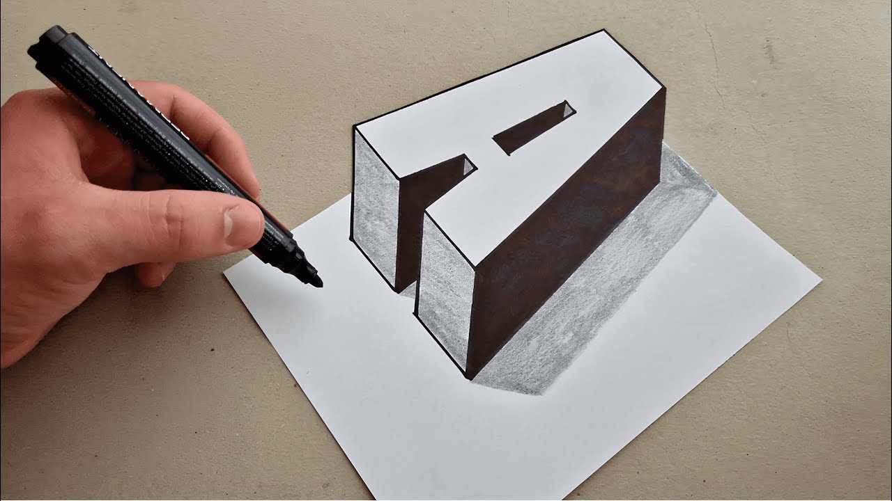 Amazing 3D Drawing Letter 