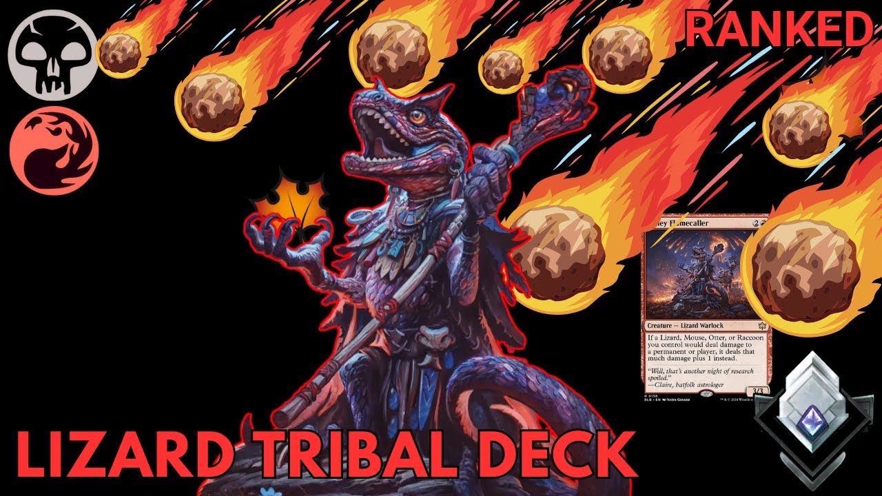 This Lizard Tribal Block Deck Is INSANE | Bloomborrow Rakdos | MTG Arena ranked