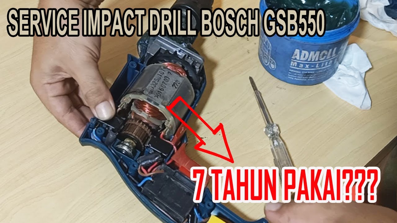 SERVICE IMPACT DRILL GSB550 SETELAH 7 TAHUN PAKAI