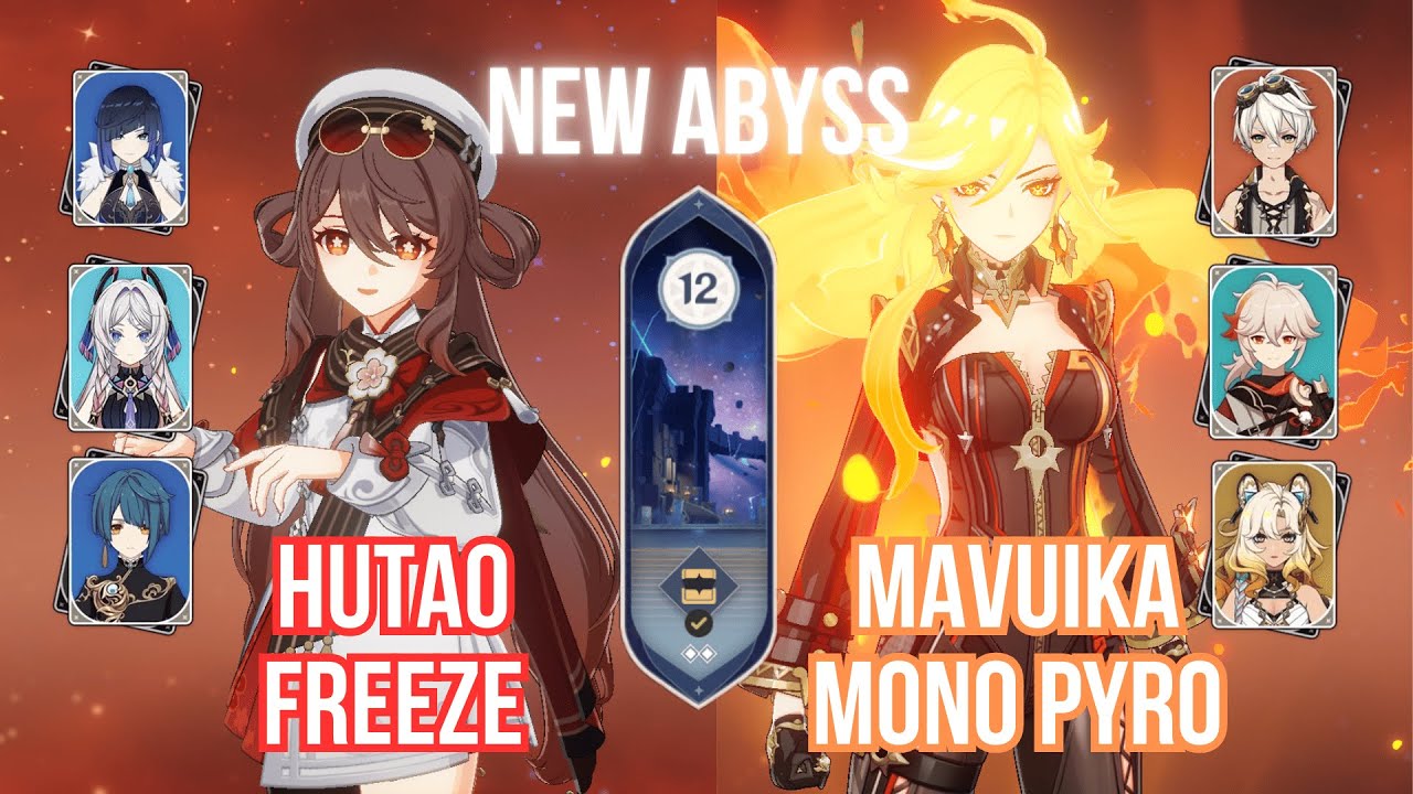 5.3 SPIRAL ABYSS! HUTAO FREEZE & MAVUIKA RAW PYRO | Genshin Impact